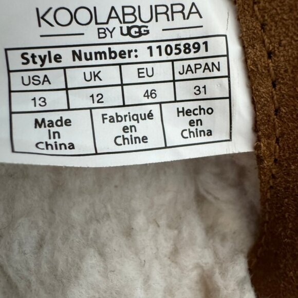 Koolaburra by UGG Bordon Slipper Clogs Men’s 13 Chestnut Suede Indoor/Outdoor main image 4